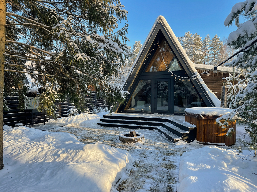 Фотография дома А фрейм